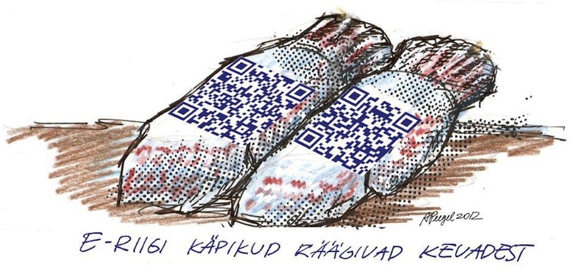 e-riigi käpikud räägibad kevadest - Karikatuur: Andrus Peegel