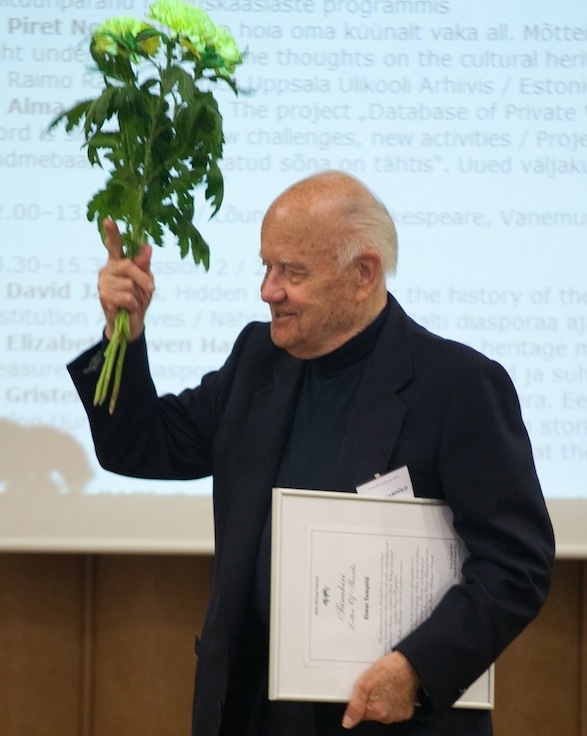 Tartu College’i president em Elmar Tampõld pälvis Baltic Heritage Network’I auliikme staatuse. Foto: K. Ilves