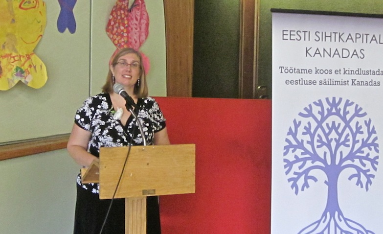 Maaja Uukkivi, the president of the Toronto Estonian Society Kindergarten committee for 2012-2013. Photo: Martin Kiik