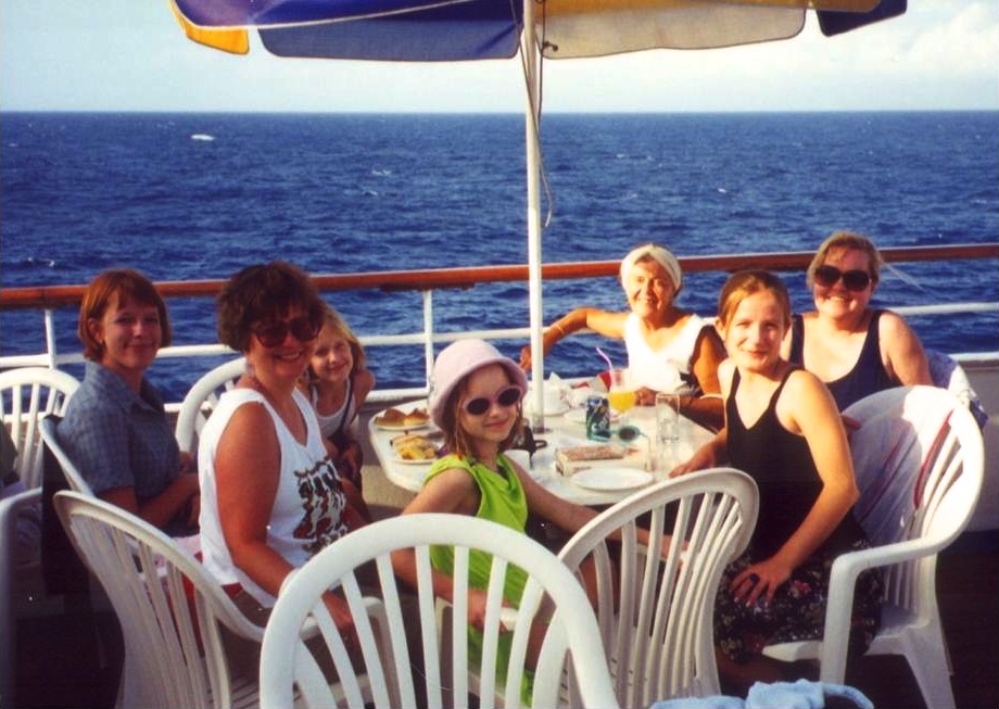 Cruising the Caribbean with daughters and granddaughters - 1998