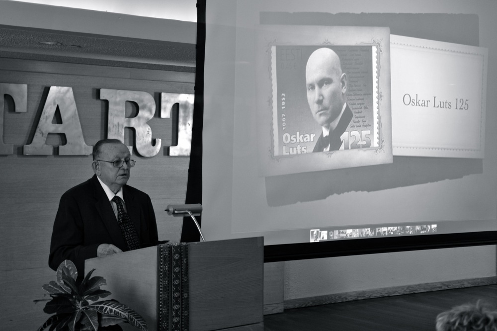Oskar Luts 125 - peakõneleja Eerik Purje. Foto: Taavi Tamtik
