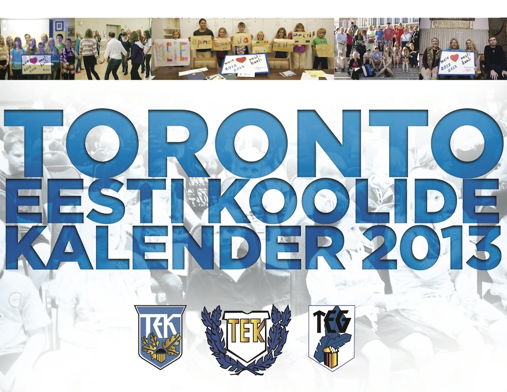 Toronto eesti täienduskoolide kalender 2013