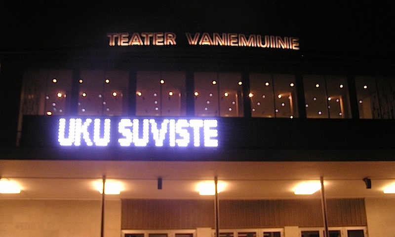 Uku nimi säramas Vanemuise teatri peasissekäigul. Foto: Viidi Polikarpus