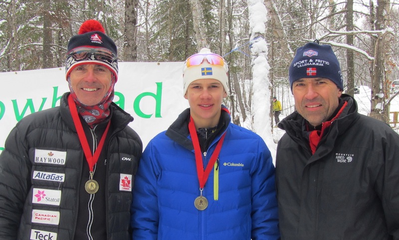 Dr Peter Väljas, Austin Väljas ja Allan Mägi pärast edukat võistlust. Foto: erakogust