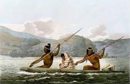 ￼Drawing by Louis Choris, artist aboard the Rurik, under command of Kotzebue. San Francisco, 1815
