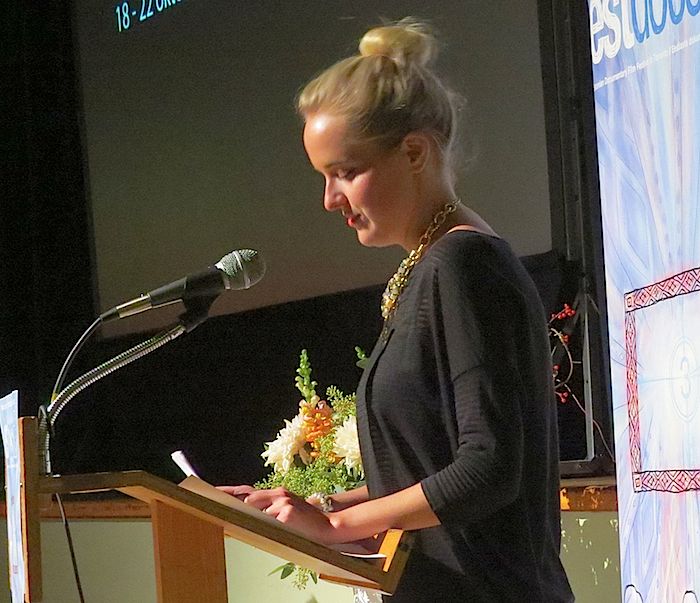 Master of ceremonies, Kaili Lupp - photo by Adu Raudkivi