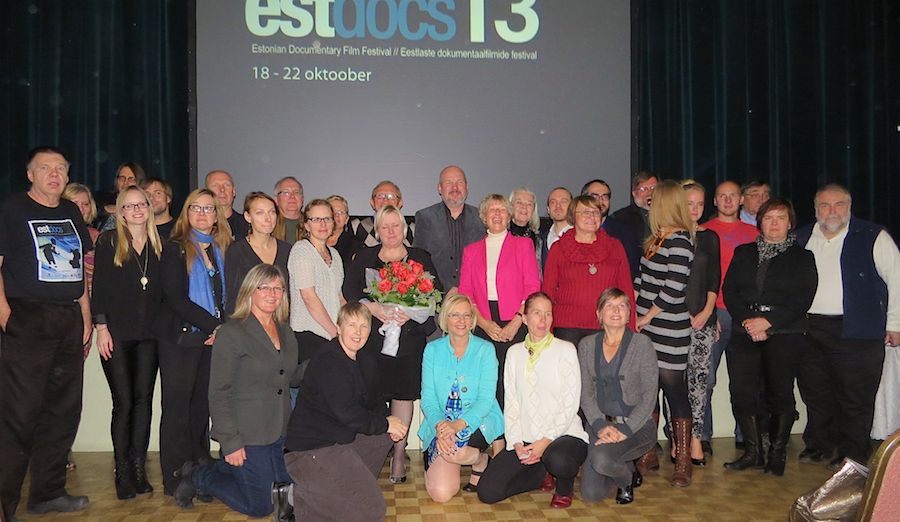 Estdocs13 Volunteers (not in order with photo): Festival Director, Kristi Sau Doughty; Festival Director Emeritus, Ellen Valter; Festival Director Emeritus, Maimu Mölder; Program Director, Alan Teder; Operations Director; Ingrid Randoja; Finance Director, Vaino Einola; Marketing and Communications Director, Kaili Lupp; Secretary, Maret Jaks; Programming, Kaisa Pitsi, Kaili Paakspuu, Markus Liik, Robert Hiis, Lembit Ristsoo; Technical, Rein Ende, Tauno Mölder, Peeter Piil, Andre Vare; Communications, Kaili Lupp, Merike Kalm, Maimu Mölder; Facilities/Front of House; Christina Prozes, Viive Tork, Liis Truuvert, Maarika Hiis; Design, Tiina Aleman, Ashley Lennox, Tiit Telmet, Kaja Wichman; Jury Consultants, Reet Mae, Tiina Soomet, Merike Weiler; Short Film Competition, Tauno Mölder; EstDocs Governance Committee, Tiina Soomet (Chair), Anu Jõe, Mart Pikkov, Kaja Telmet - photo by Adu Raudkivi