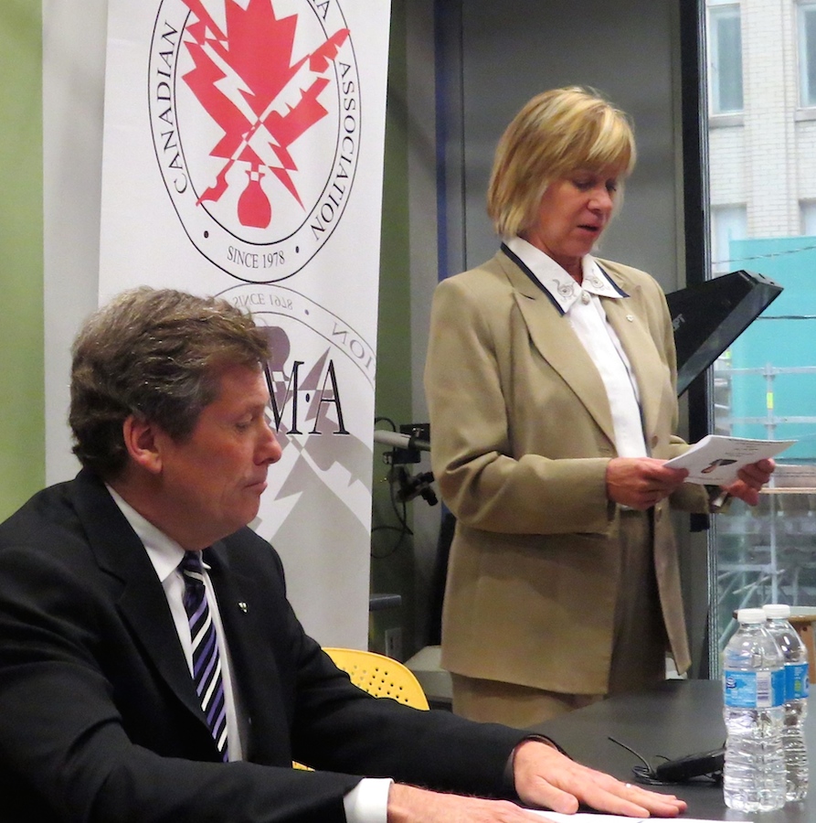 John Tory and Madeline Ziniak, OMNI TV vice-president and chair of CEMA. Photo by Adu Raudkivi