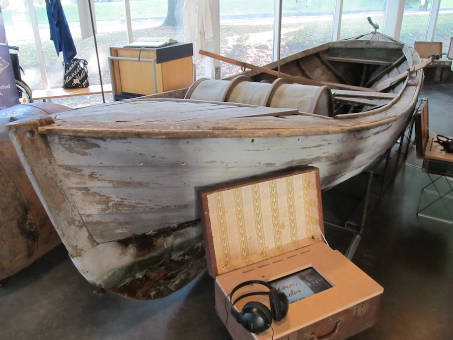 This fishing motorboat, on display at the Museum of Occupations in Tallinn, was built in the 1930s. It safely reached the island of Gotland in Sweden in the fall of 1944 with its cargo of passengers escaping Estonia ahead of the next Soviet invasion. Photo: Riina Kindlam