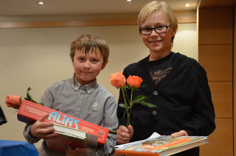 Kogumisvõistlusele filmi meisterdanud noored filmimehed Laas ja Lief Kolga - foto: Taavi Tamtik