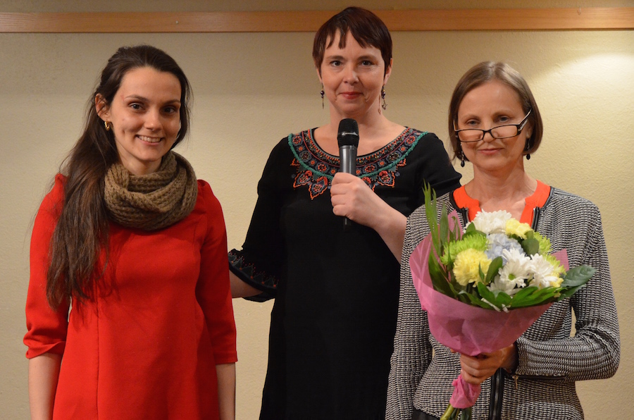 Võistluse korraldusmeeskond: Kadi, Lea ja Piret - foto: Taavi Tamtik (2015)