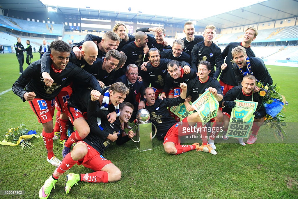 IFK Norrkoping Sweden Champions 2015 - photo by GettyImages.ca - Lars Dareberg/Ombrello Pictures