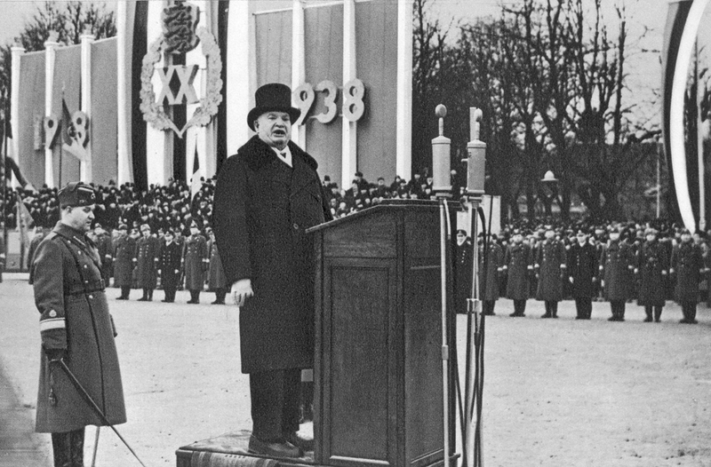 Konstantin Päts kõnelemas (1938)