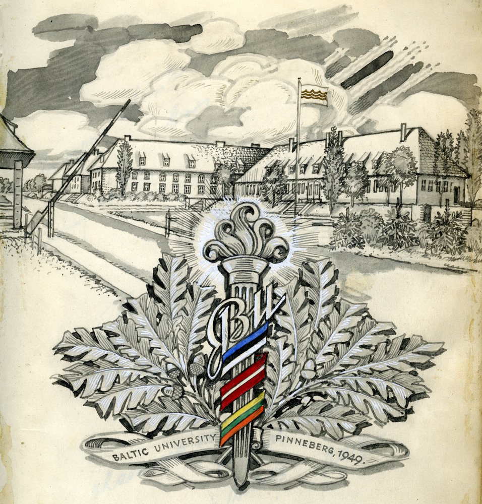 Balti Ülikool Pinnebergis - kunstniku visand. (VEMU fotoarhiiv)