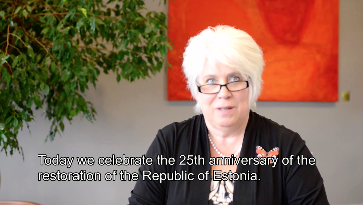Marina Kaljurand - screenshot by Estonian Foreign Ministry
