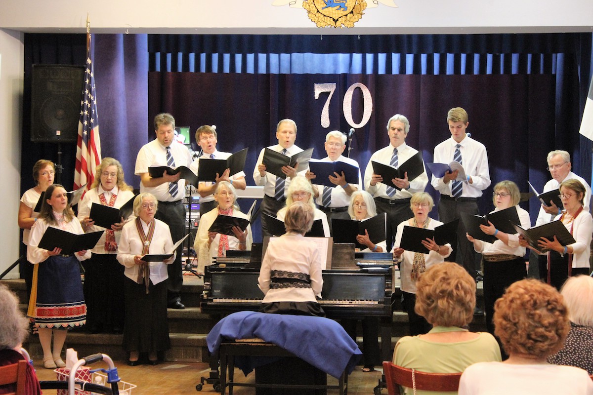 New Yorgi Eesti Segakoor esines aktusel. Foto: Rein Linask (2016)