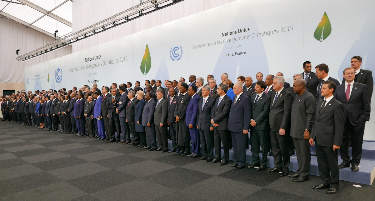 Heads of delegations at the 2015 United Nations Climate Change Conference in Paris - photo by www.wikipedia.org