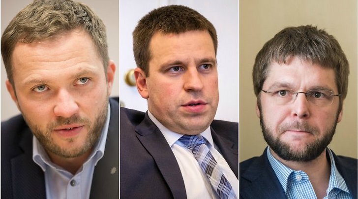 Margus Tsahkna, Jüri Ratas ja Jevgeni Ossinovski