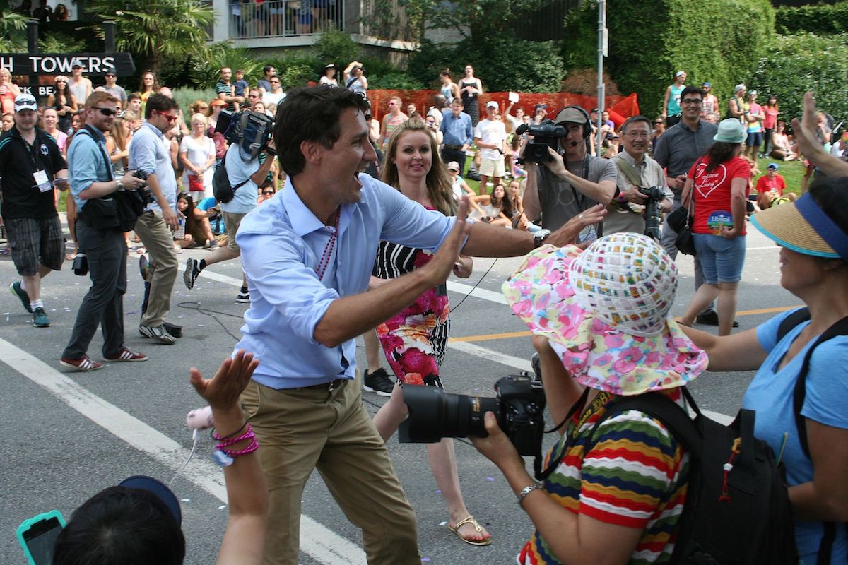 Justin Trudeau at the Vancouver LGBTQ Pride - www.wikipedia.org (2015)