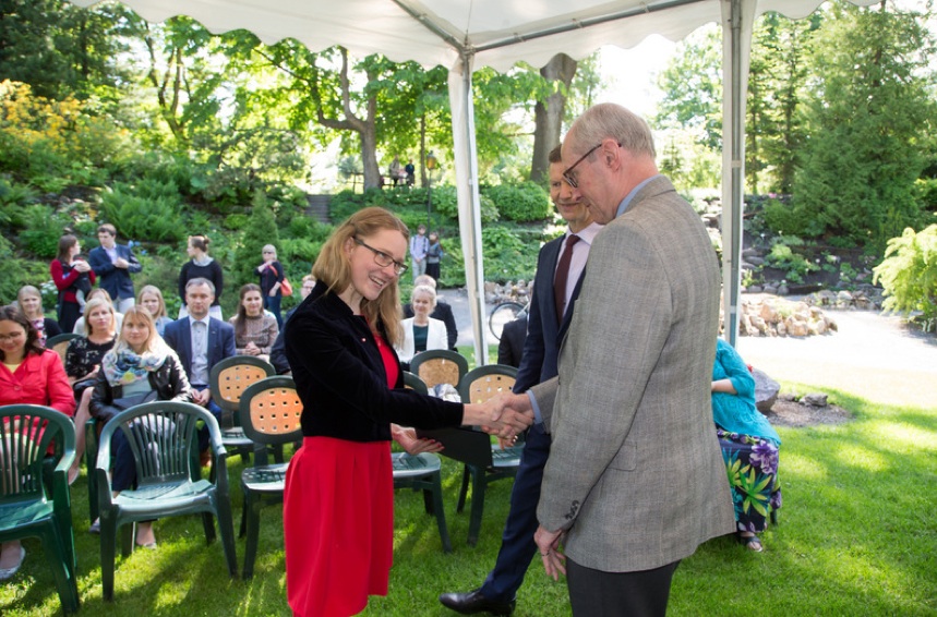 Ly ja Feliks Krabi stipendiaat Kärt Kanger, kes õppis Toronto Ülikoolis vahetusõpilasena.