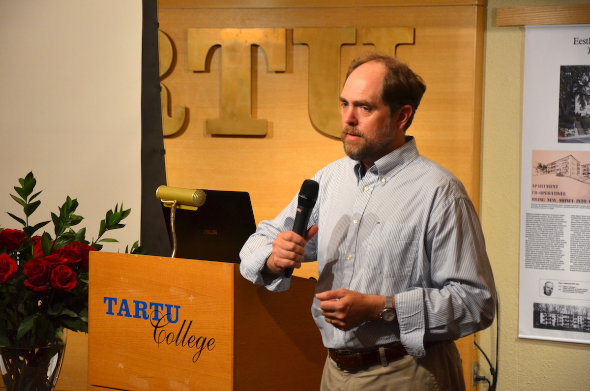 Vastselt ametisse asunud Toronto Ülikooli E. Tampõllu nimelise eesti õppetooli professor Andres Kasekamp. Foto: Taavi Tamtik (2017)