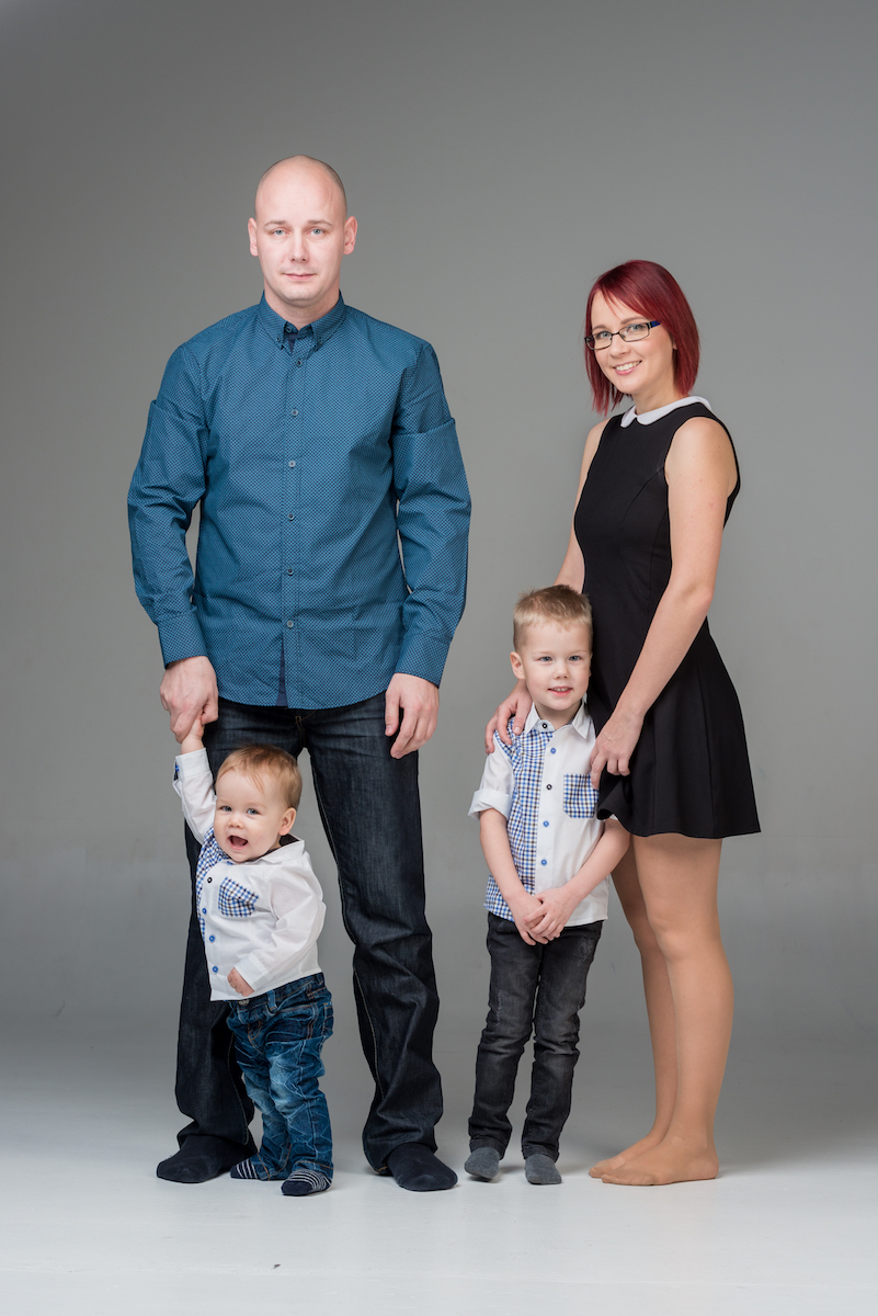 Emil Hiiesalu ja pere.