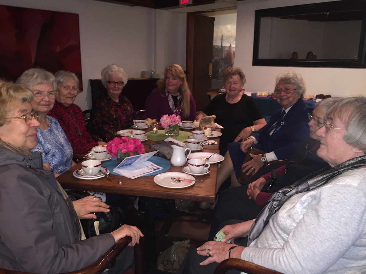 Girl Guides Friends enjoying treats at the recent Friends' of Estonian House Café.