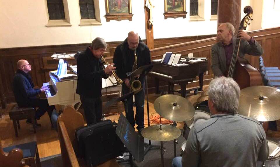 First rehearsal of Unt-Malone Esto-Canadian Collective! They are already cooking!! Music truly is the international language - Foto: Norman Reintamm (2018)