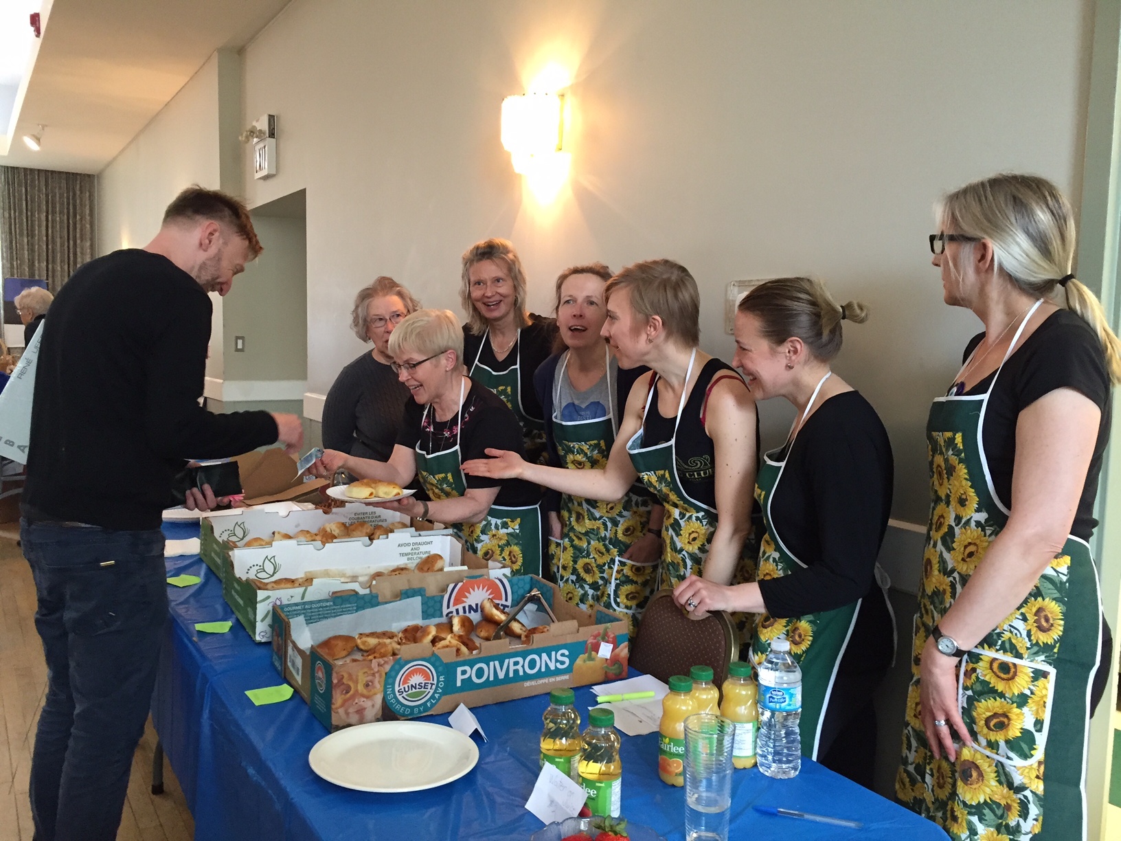 Happy customers enjoying the bake sale at last year’s AKEN rummage and bake sale. This year a polished Wave the Flag event will be held at the Estonian House, and the Friends’ Café team will be organizing the bake sale. Please come and join us by baking, donating Estonian themed items and/or being part of the sales team. Don’t miss this year’s event!