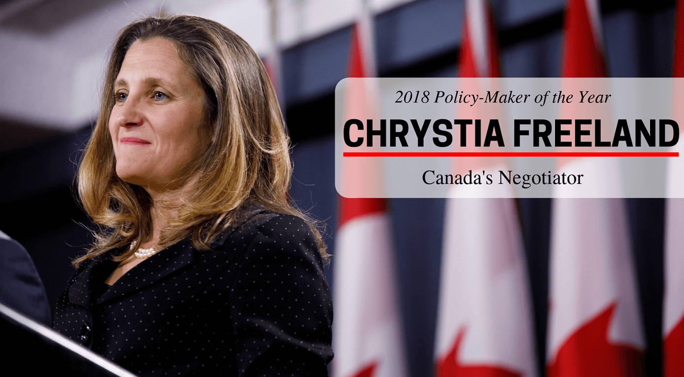 Freeland’s leadership on human rights and security has made it easy to select her as MLI’s Policy-Maker of the Year, writes Marcus Kolga for Inside Policy.