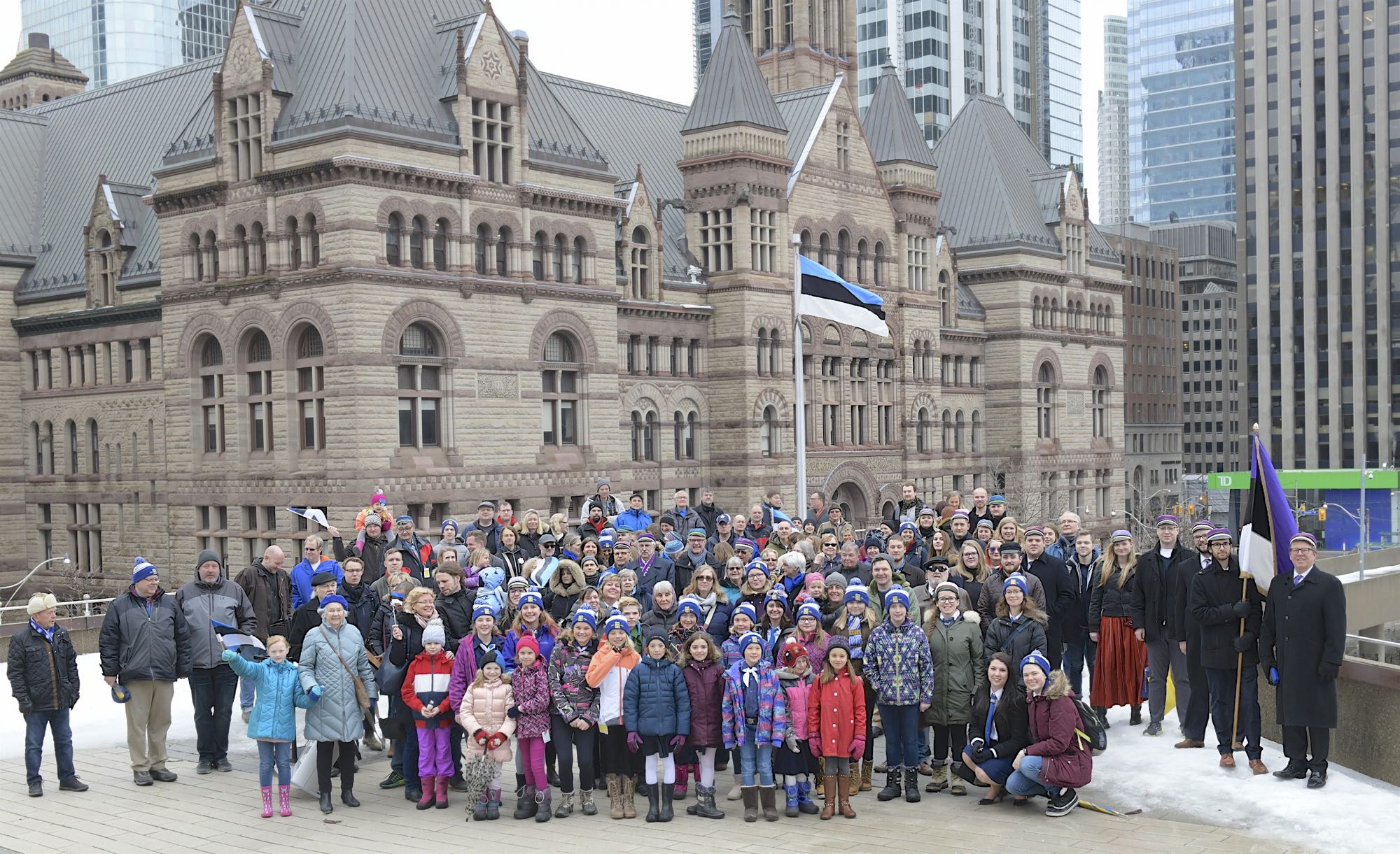 Ühispilt Toronto Raekoja rõdul. Foto: Peeter Põldre (2019)