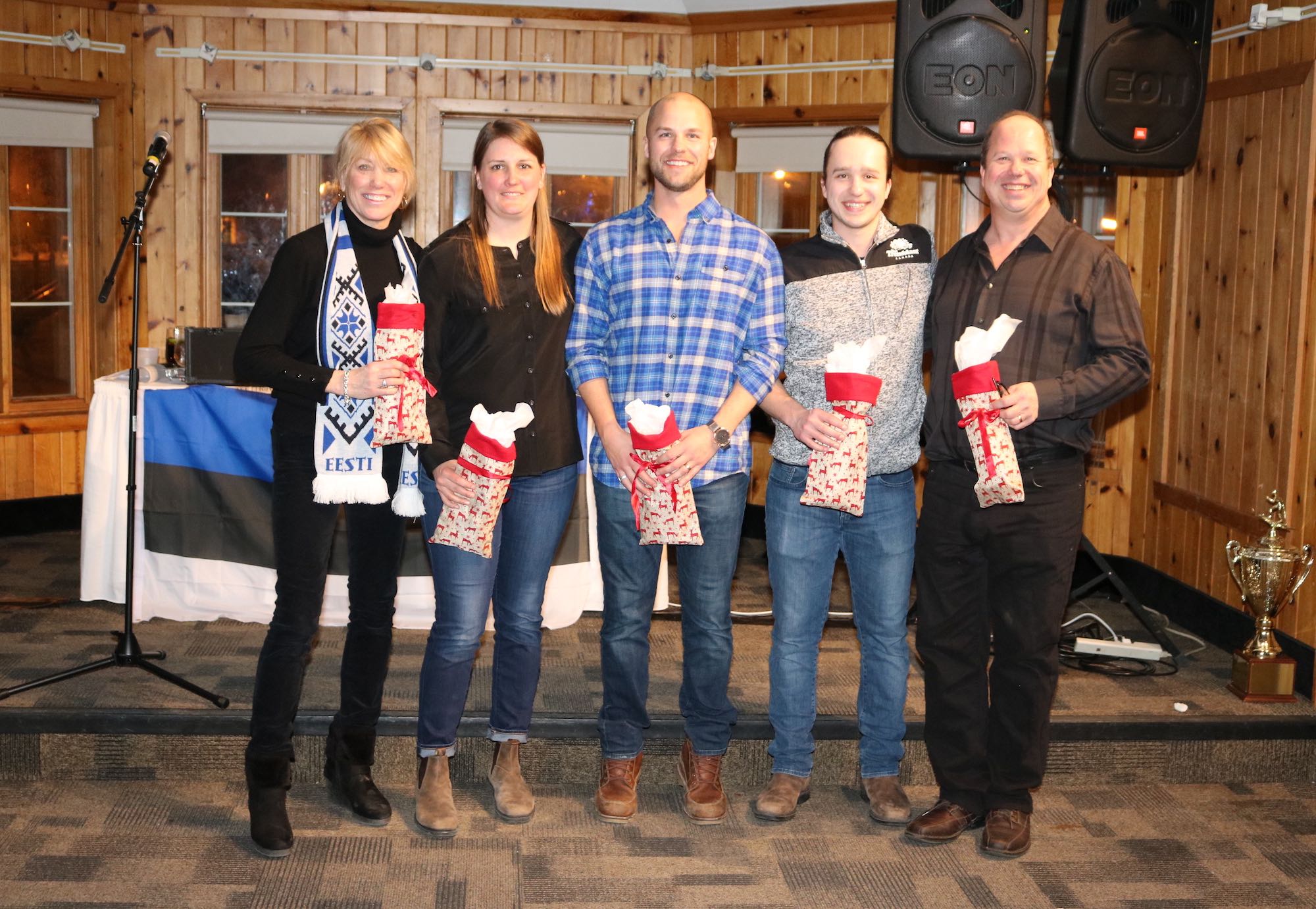 The organizers of the Esto Ski Days 2019 Aini Lee Maripuu, Marissa Karuks, Erik Must, Aleks Jõgi, Mikk Jõgi. Missing from photo Andrus Ers (2019)