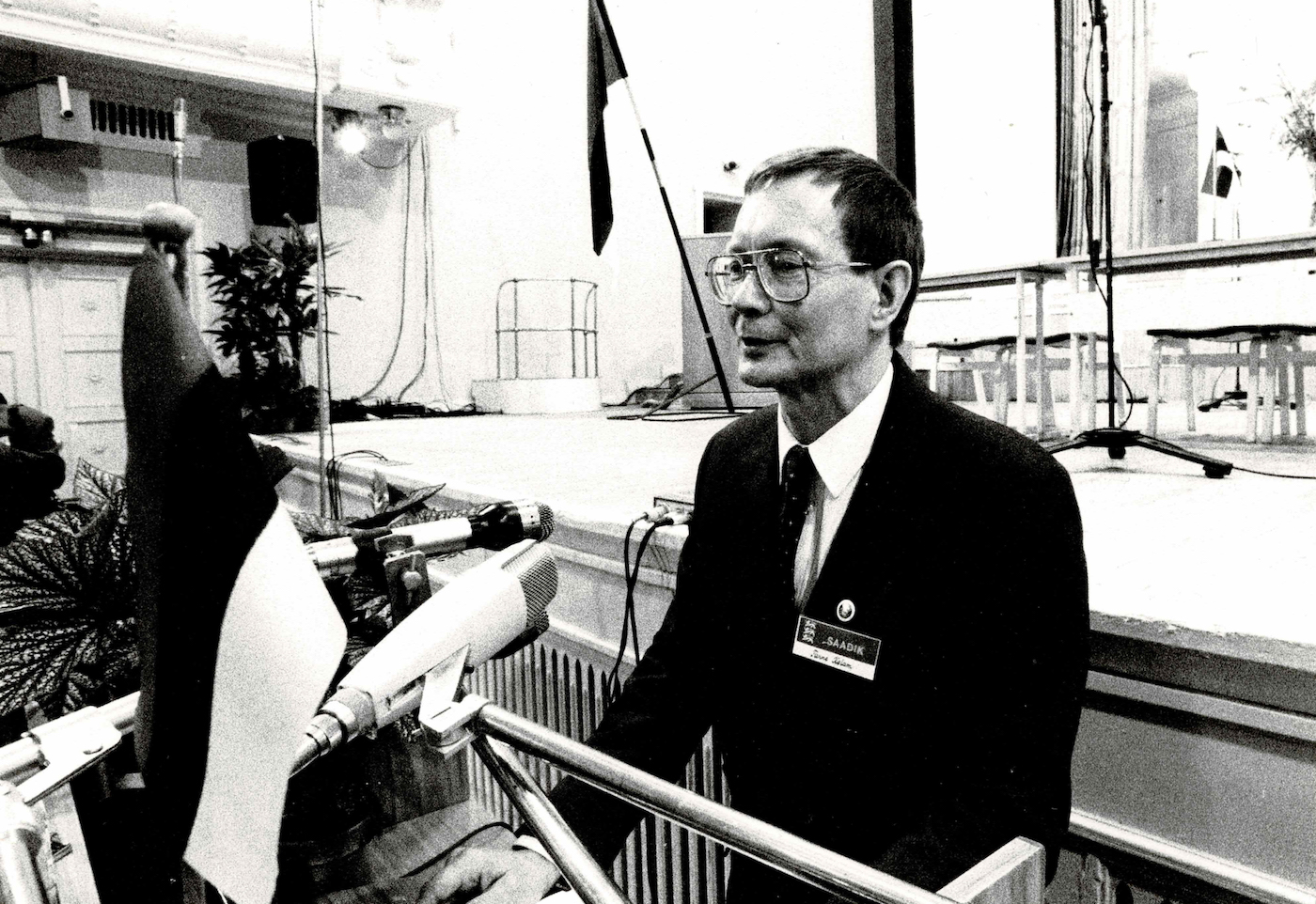 Tunne Kelam, Chairman of the executive of the Congress of Estonia, the Estonian Committee. 