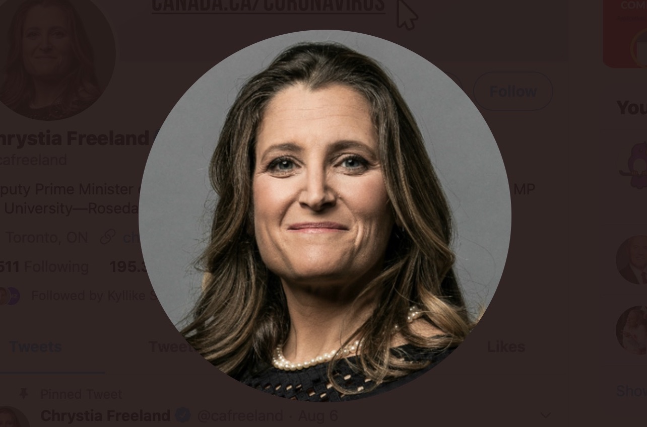 Chrystia Freeland - twitter.com