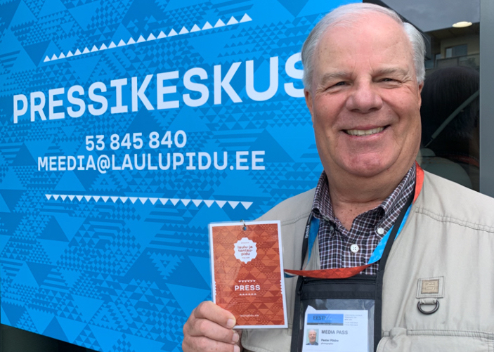 Perter Põldre with oficial Media Pass (2019)