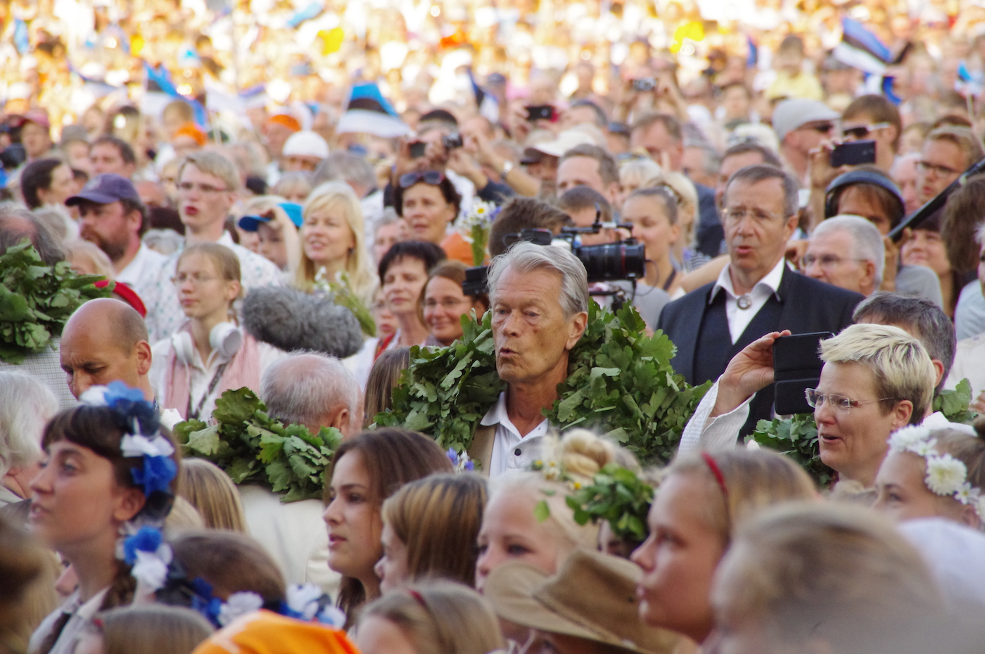 Taavo Virkhaus laulupeol - foto: Paul Kiilaspea (2014)