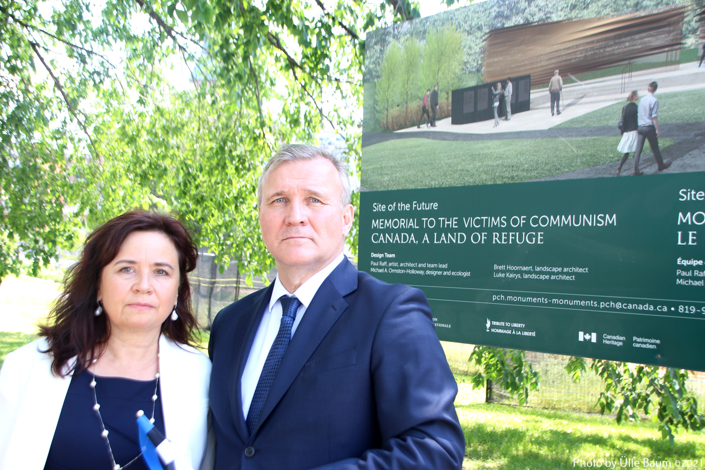 Suursaadik Toomas Lukk koos abikaasa Piretiga - foto: Ülle Baum ©2021