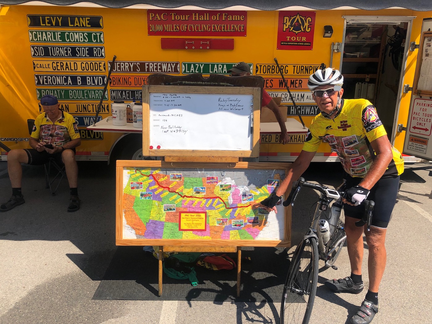 Tom Napa nearing the end of the Northern Transcontinental 2021 PAC Tour.
