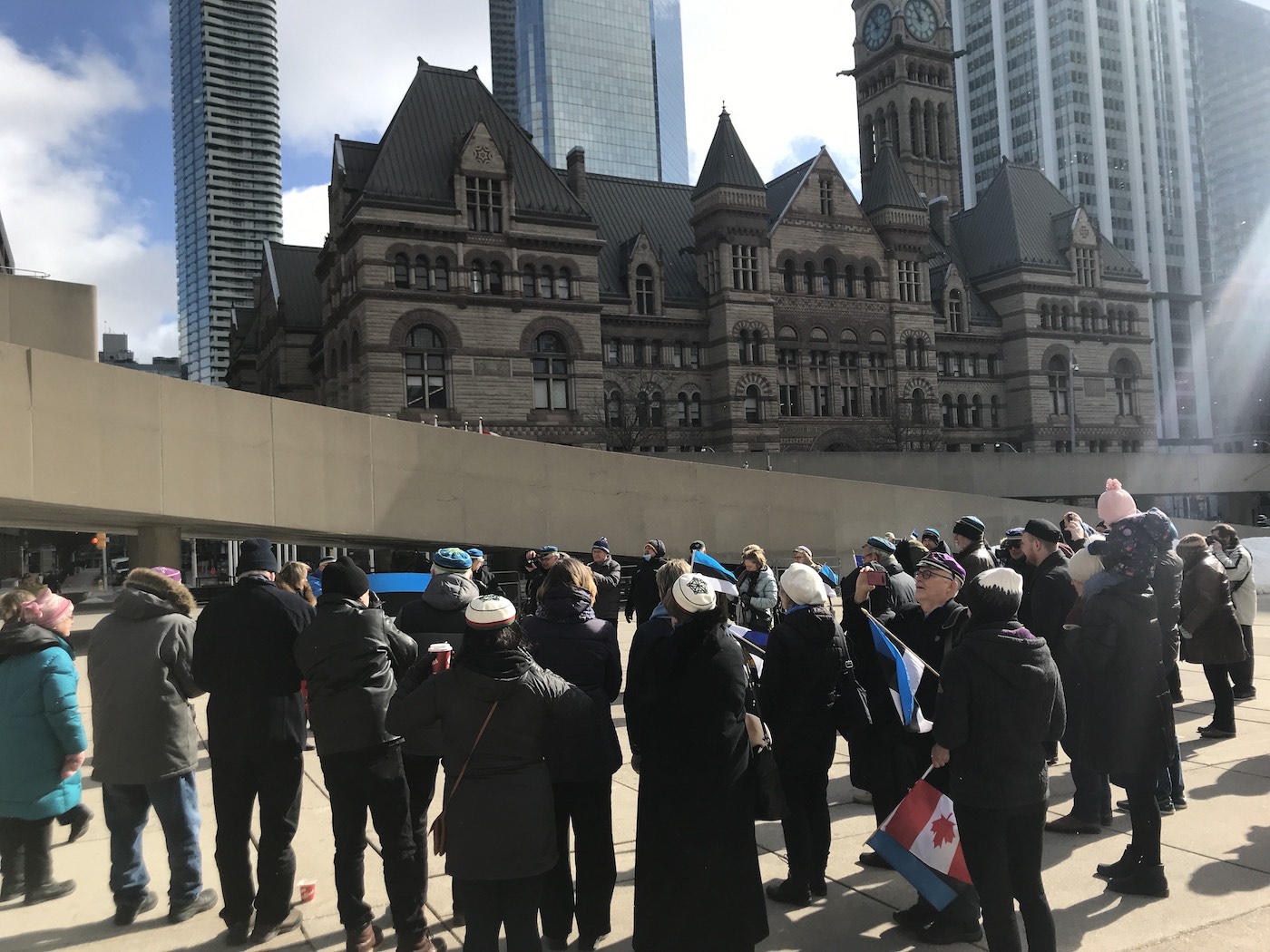 Photo of the 2022 Estonian Independence Day event at Nathan Phillips Square