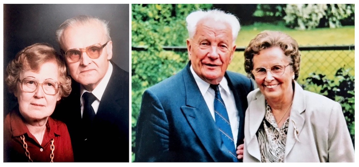 Taimi's grandparents, Elsa & Bruno Lindre (left) and Roman & Leida Marley (right)
