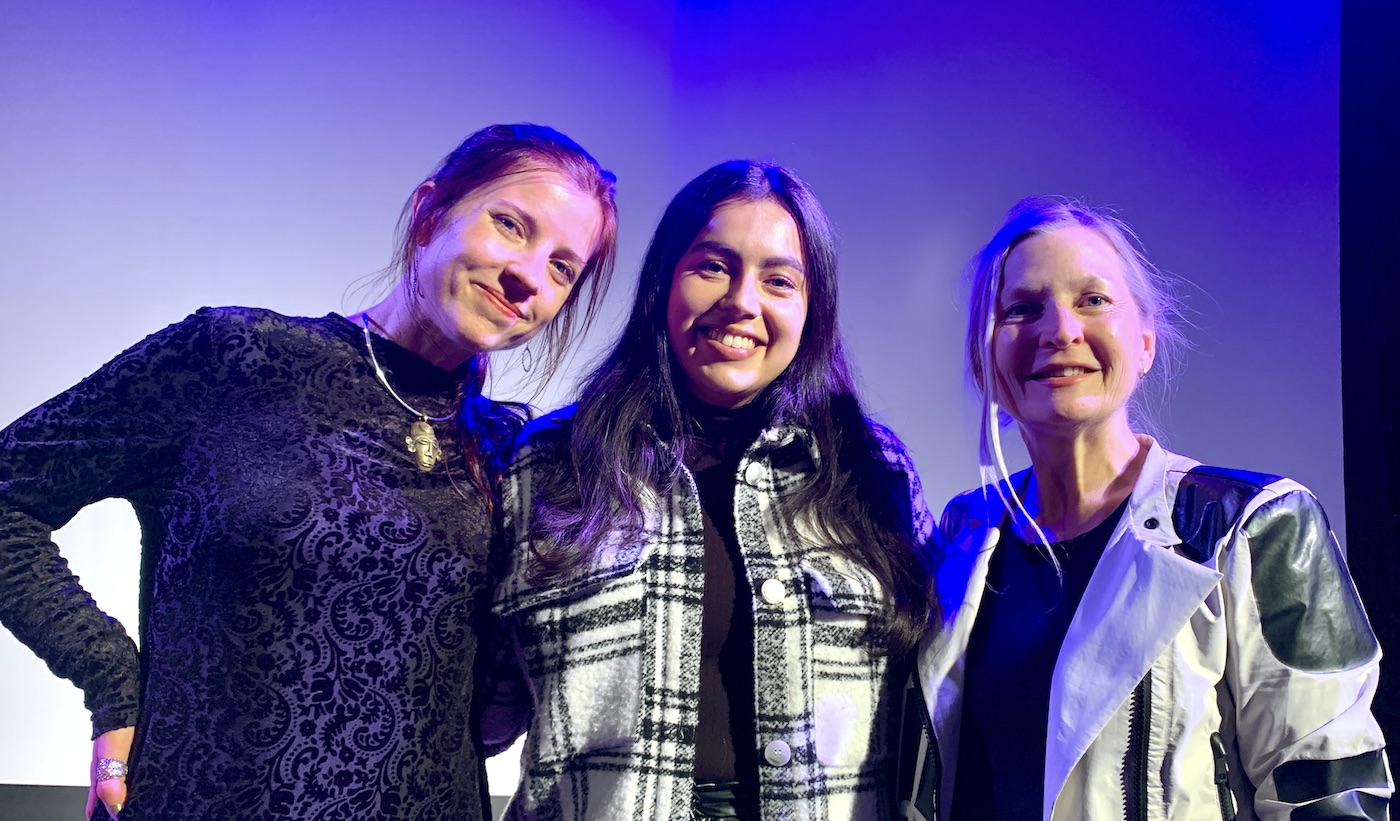 From left, Dr. Terje Toomistu, Carmen Kehman, Ellen Valter