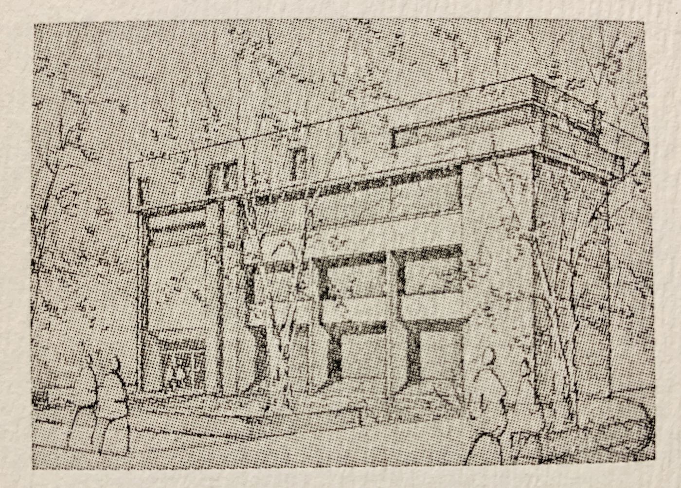 Engraving from the invitation to the opening of an addition to Toronto's Estonian House, May 28, 1975.