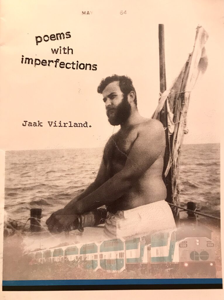 The cover of Jaak Viirland's poetry collection "Poems With Imperfections"