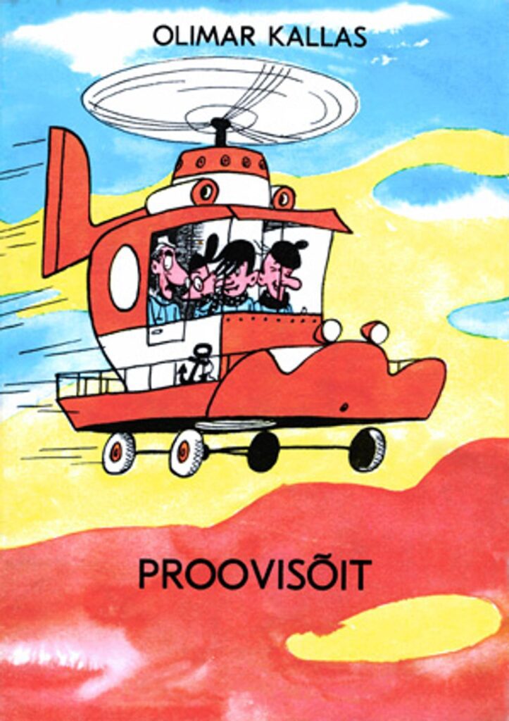 The cover of the Olimar Kallas' book Proovisõit (from kobo.com)