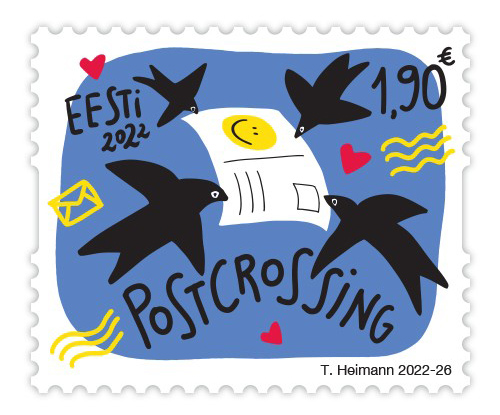 Filateelia Uus postmark Postcrossing