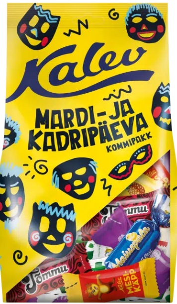 Mardi- ja kadri/päevadel on väike HIRM jääda kirevama halloweeni varju. Nad on ka kalendris hiljem, suur/kollitamise päev sammub kõige ees. Halloweeni on samuti (also) palju kergem turustada (to market) ja müüa, sest sellega kaasneb palju NÄNNI (stuff). Võrd/õiguslikkuse (equality) mõttes on siiski ainu/õige, et martidel ja kadridel oleksid omal maal sama head või paremad kommid, kui külla tulnud hallo- weenlastel. Ja et nende päevade oma/näoline mõtestatud lõbu ja trall elaks edasi.