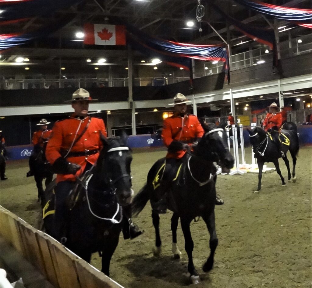 Juubelisündmusele andsid sära ja tähtsust juurde ratsapolitseinikud, kelle RCMP Musical Ride programm on väga kuulus.
