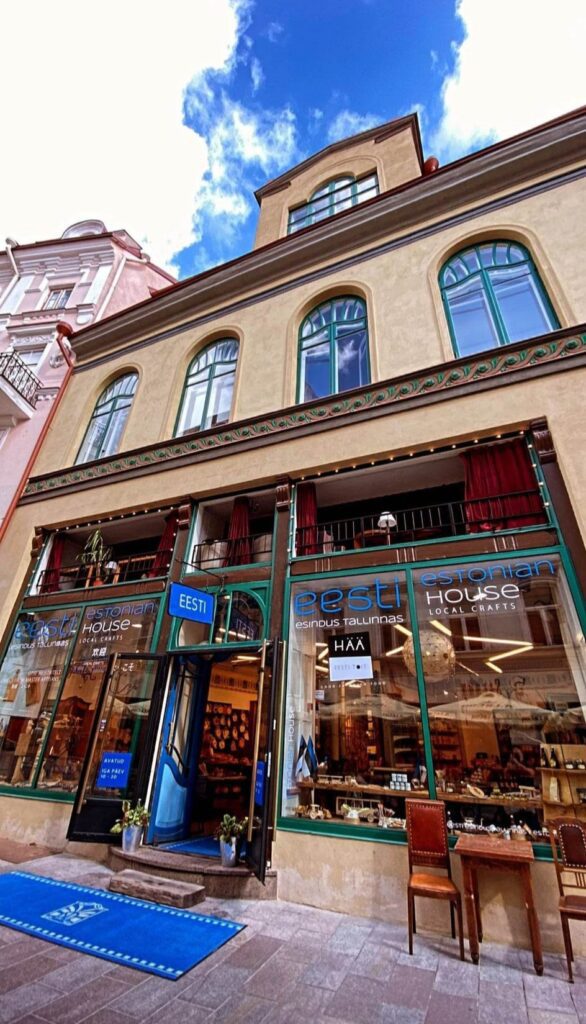 The entrance of Estonian Shop.