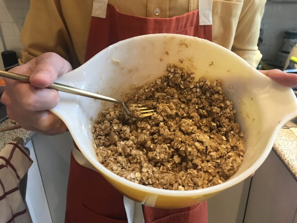 The streusel mixture