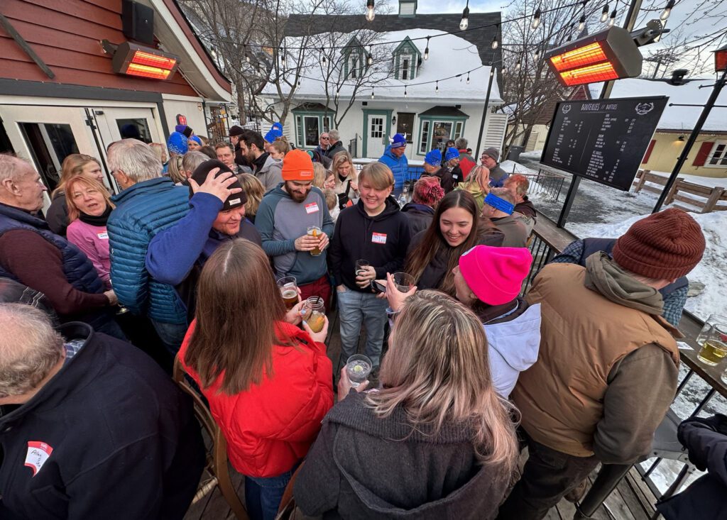 Après-ski gathering hosted by Eesti Spordiliit at the Le P’tit Caribou restaurant. Photo: Andrus Ers